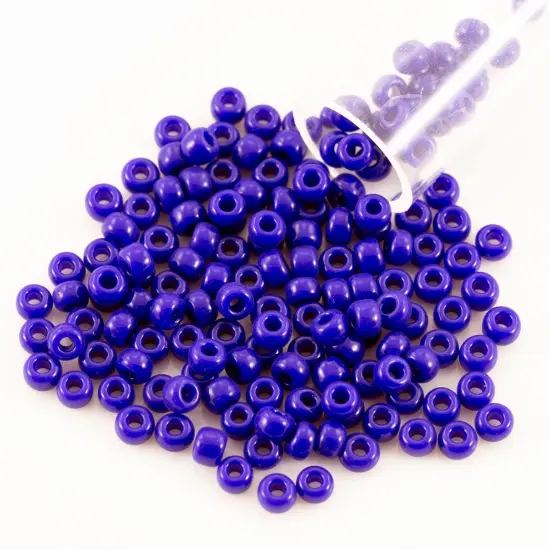 Miyuki Round Rocaille Seed Bead 8/0 Opaque Cobalt Blue {1}
