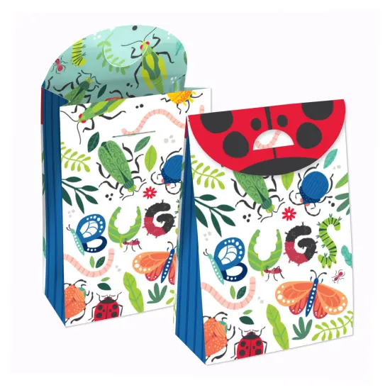 Big Dot of Happiness Buggin' Out - Bugs Birthday Gift Favor Bags - Party Goodie Boxes - Set of 12 {1}