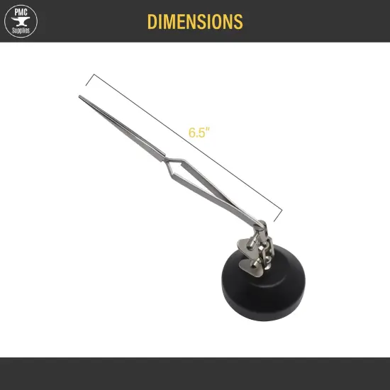 Helping Third Hand Base with Cross-Locking Tweezers Adjustable Vise for Soldering and Jewelry Making {3}