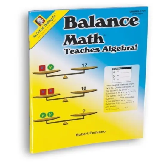 Balance Math Teaches Algebra {1}