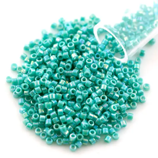 Miyuki Delica Seed Bead 11/0 Opaque Turquoise AB {1}