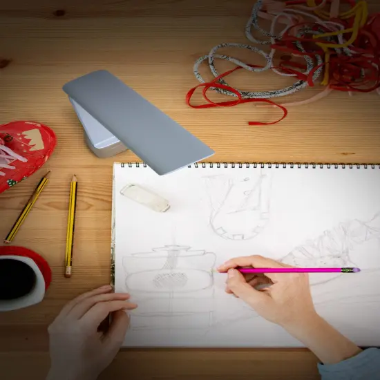 Daylight Smart Go Rechargeable Travel Lamp-White & Rose Gold {2}