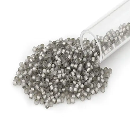 Miyuki Delica Seed Bead 11/0 Silver Lined Grey {1}