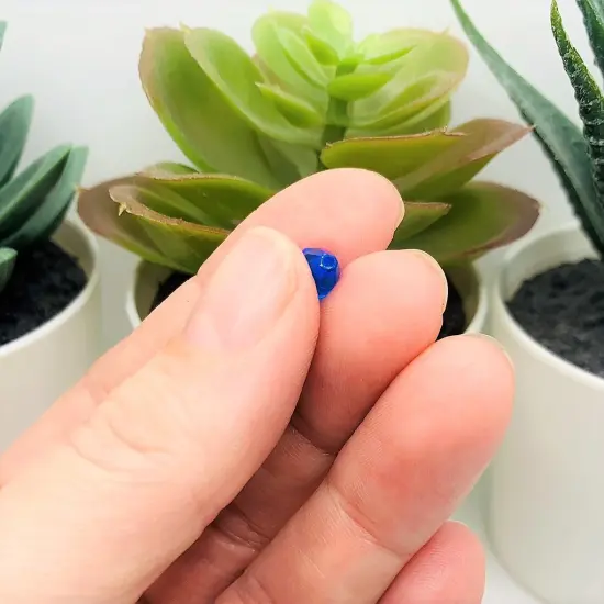 4, 20 or 50 Pieces: 6x8 mm Teardrop Dark Blue Imitation Crystal September Birthstone Beads {4}