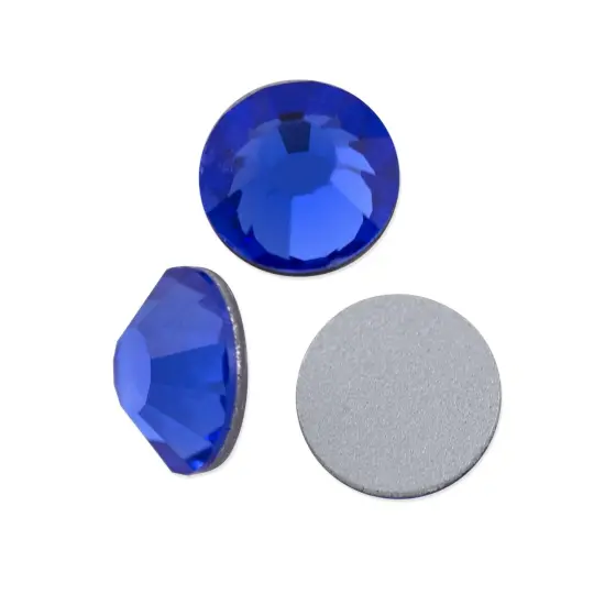 Preciosa Crystal VIVA12 Flat Back Rhinestone 6.5mm (SS30) Sapphire (Package of 20) {1}