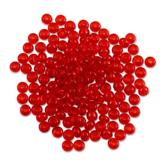 Preciosa Czech Seed Bead 6/0 Transparent Ruby (10 Grams) {1}