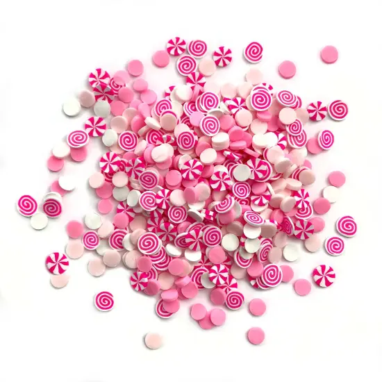 Buttons Galore Colorful Polymer Clay Embellishments for Craft Scrapbooks Cardmaking (Pink It Up, 1,800 Pieces - 36 Grams) {3}