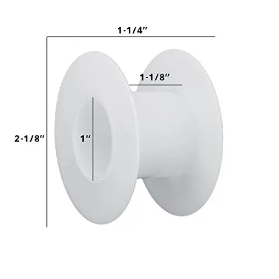 Plastic Wire Spools and Chain Spools, Empty Plastic Wire Spools Bobbins Craft Spools for Embroidery Thread, Yarn, Ribbon, Crafts and Sewing (Pack of 10) {2}