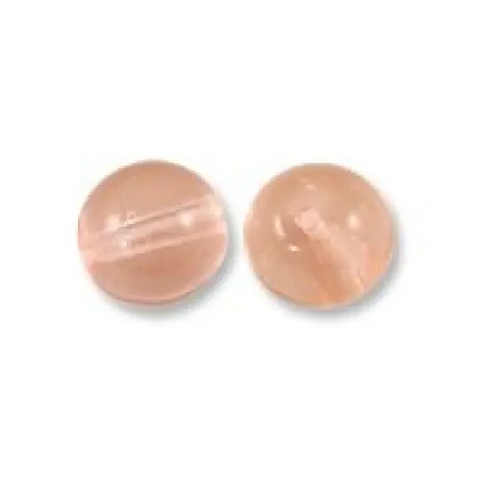 Czech Pressed Glass Round Beads 4mm Rosaline (Package of 10) {1}
