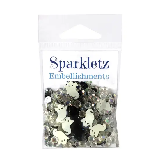 Buttons Galore Sparkletz DIY Craft Embellishments 30 Grams - 3 Packs of BOO {2}