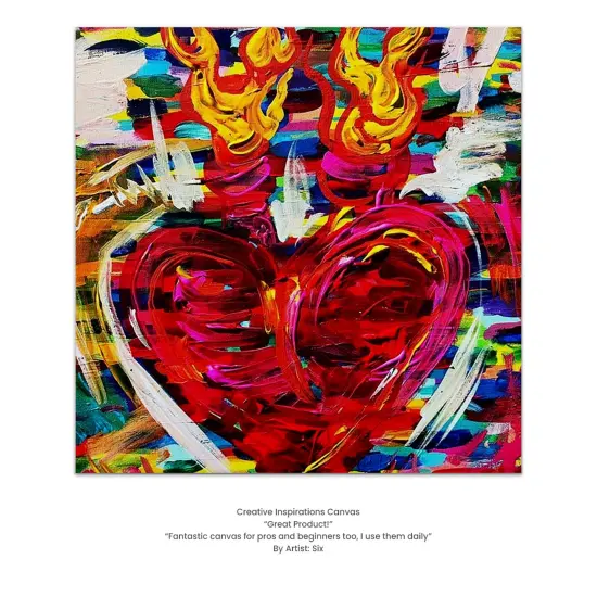 Creative Inspirations Stretched Canvas Packs - Multipack Low Cost Stretched Canvas for Artists, Painting, Professionals, & More! - [50 Pack - 8x8"] {5}