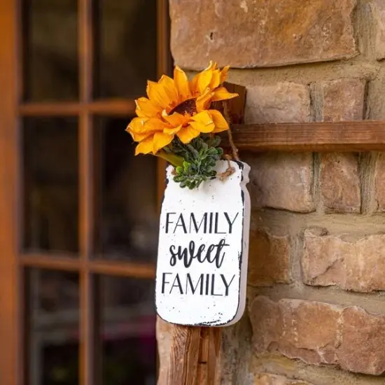 7 in. Unfinished Floral Mason Jar Base {4}