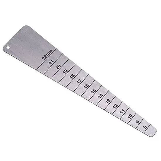 Bead Spacing Gauge w/Millimeters and Inches - Jewelry Repair Making Measuring Tool {1}