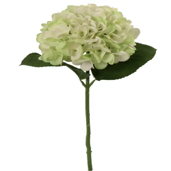 Set of 12: Artificial Hydrangea Flower Stem | 18.5-Inch | Indoor Use | Light Green | Floral Stems | Parties & Events | Home & Office Decor, Floral Home by Artificial Flowers {1}