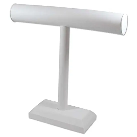T-Bar Display 12"x12" White Leatherette {1}