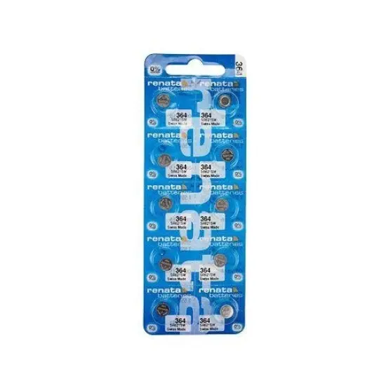 2 X Strip of 10 Genuine Fresh Renata 364 SR621SW Swiss Made Silver 1.55v Batteries {1}