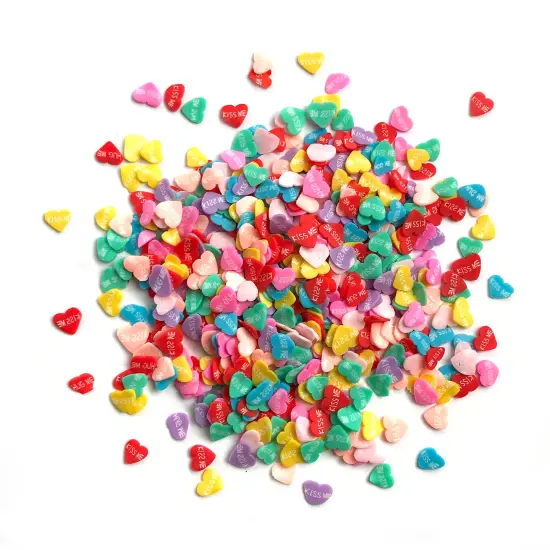 Buttons Galore Colorful Polymer Clay Embellishments for Craft Scrapbooks Cardmaking (Sweet Talk, 1,800 Pieces - 36 Grams) {3}