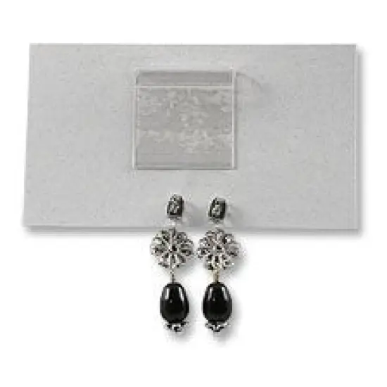JewelrySupply Self-Adhesive Earring Card Adapter 1x1 (Package of 100) {4}