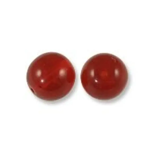 JewelrySupply Czech Pressed Glass Round Beads 4mm Ruby (Package of 10) {1}