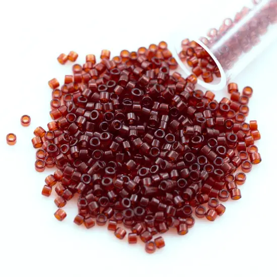 Miyuki Delica Seed Bead 11/0 Transparent Ruby {1}