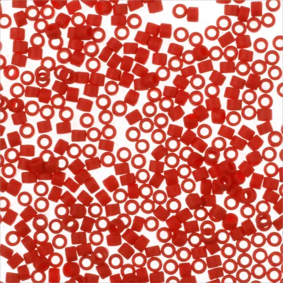 Miyuki Delica Seed Bead 11/0 Matte Cherry Red Opaque {3}