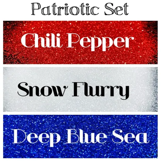 Glitter Patriotic Set by Glitter Heart Co.&trade; {2}