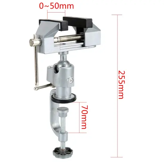 Bench Vise, 360&deg; Rotate Universal Table Vise for Woodworking, Craft, Metal Work {2}