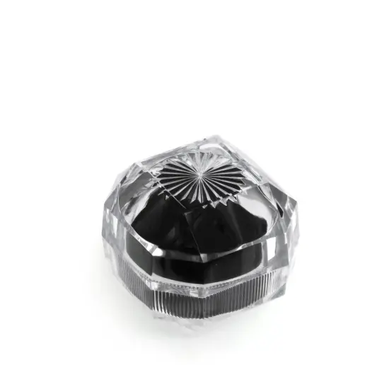JewelrySupply 2" Crystal Style Diamond Ring Box {2}