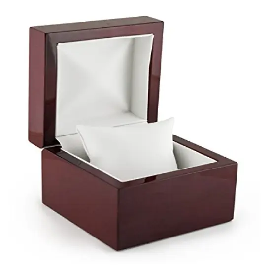 JewelrySupply Rosewood Watch Box with White Pillow {1}
