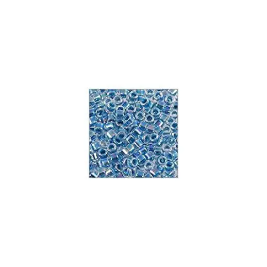 Miyuki Delica Seed Bead 11/0 Transparent Peacock Blue AB {2}