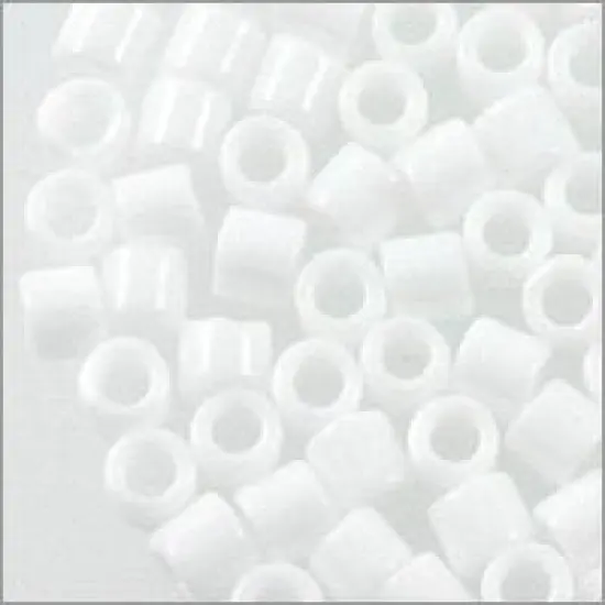 Miyuki Delica Seed Bead 8/0 Opaque White {2}