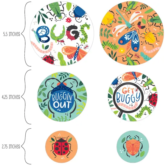 Big Dot of Happiness Buggin' Out - Bugs Birthday Party Giant Circle Confetti - Party Decorations - Large Confetti 27 Count {3}
