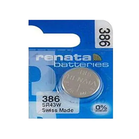 Renata Batteries 386 Silver Oxide Watch Battery (5 Pack) {1}