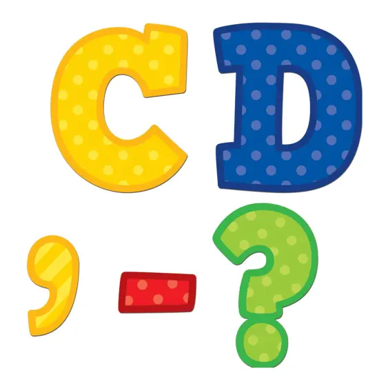Playful Patterns Bold Block 3" Magnetic Letters {3}
