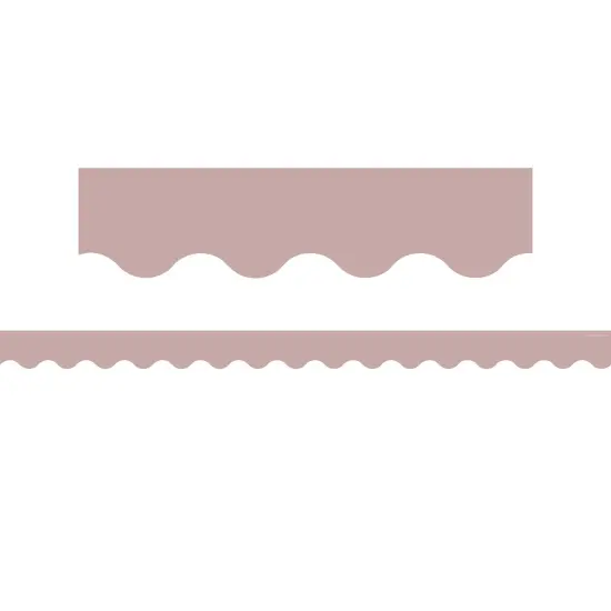 Light Mauve Scalloped Border Trim, 35 Feet Per Pack, 6 Packs {3}