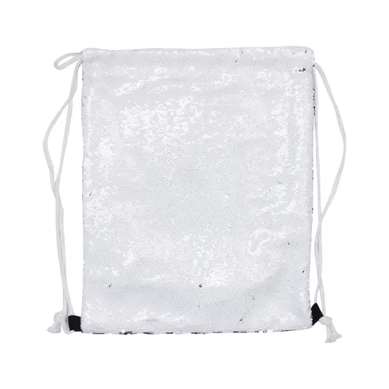 Craft Express 2 Pack Sequined Sublimation Drawstring Backpacks {3}