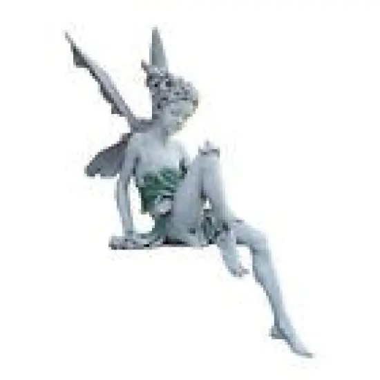 Kitcheniva Miniature Sitting Fairy Elf Statue Garden Yard Craft {2}