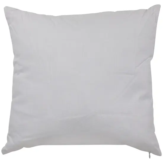 Northlight 18" Embroidered "Merry Christmas" Wreath Cotton Square Throw Pillow White {5}