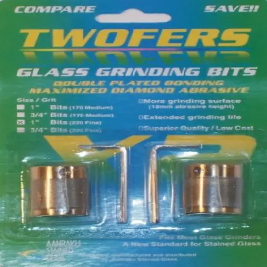 Aanraku 1" TWOFERS 2 bit set - 220 fine grit {1}