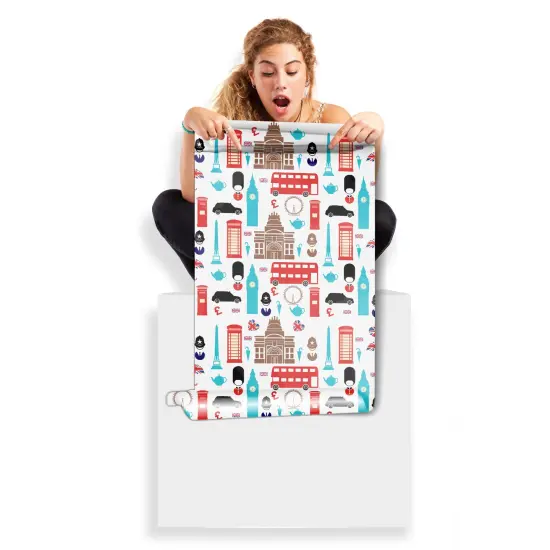 London Pattern - DTF Mini Gang Sheet, DTF Transfers, Ready To Press 22" X 30" {1}