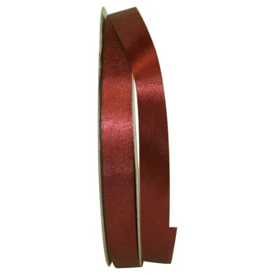 Florist Ribbons --- ⅝ inch x 100 yards --- Dyna - Single Face --- Satin / Taffeta Ribbon -- Brown Color {1}