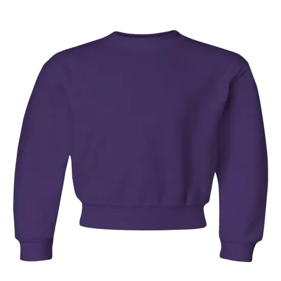 JERZEES&reg; Youth Crewneck Sweatshirt Deep purple {1}