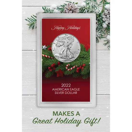Happy Holidays American Eagle Silver Dollar Coin {4}
