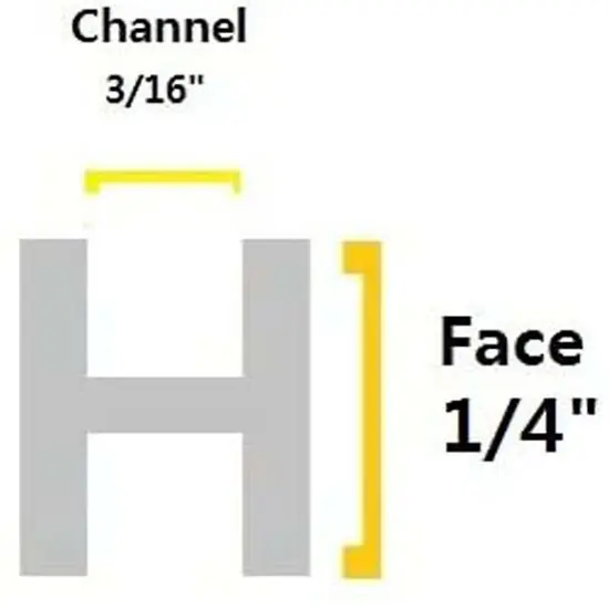 1/4 Flat H Lead Came [FH-50]-12ft {4}