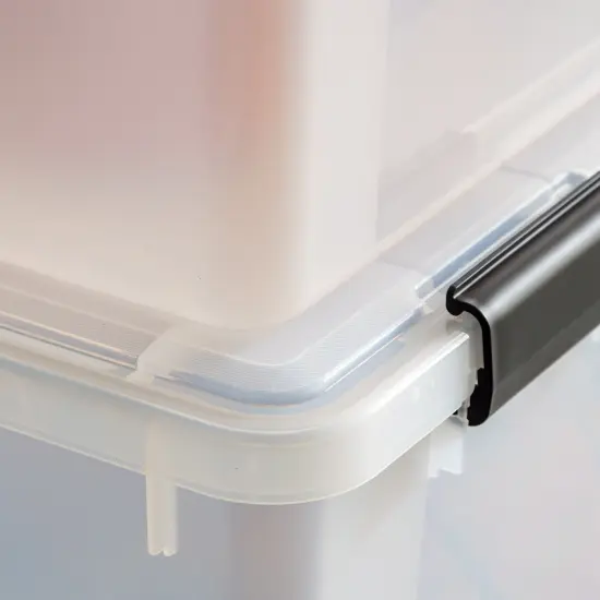 IRIS USA 156qt WEATHERPRO Airtight Plastic Storage Bin with Lid and Seal and Secure Latching Buckles {5}