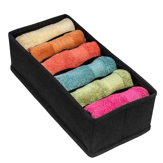 Sorbus Set of 4 Foldable Drawer Dividers, Storage Boxes, Closet Organizers, Under Bed Organizer {3}