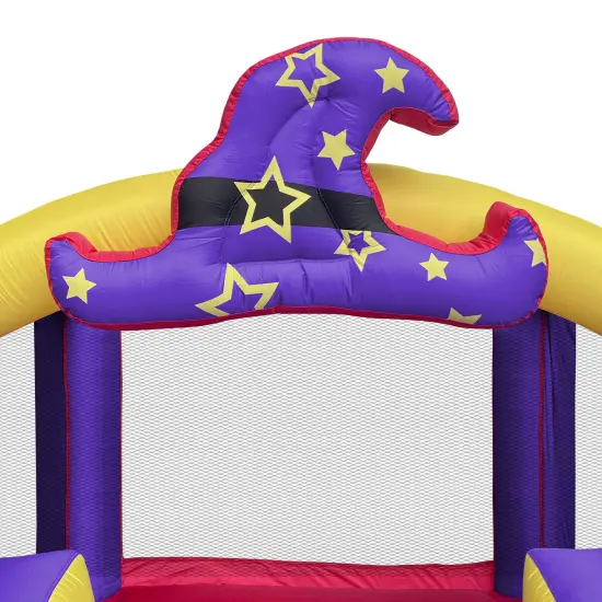 Cloud 9 Inflatable Bounce House and Blower, Wizard Theme Bouncer for Kids with Slide and Jumping Area {6}