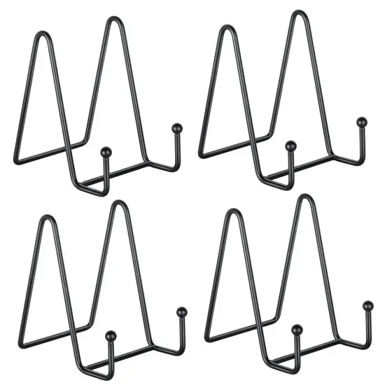 Kitcheniva 4" Metal Frame Holder Display Stands 8 Pack Silver {5}