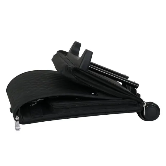 Deluxe Collapsible Rolling Scrapbook Case, Black Quilted {3}