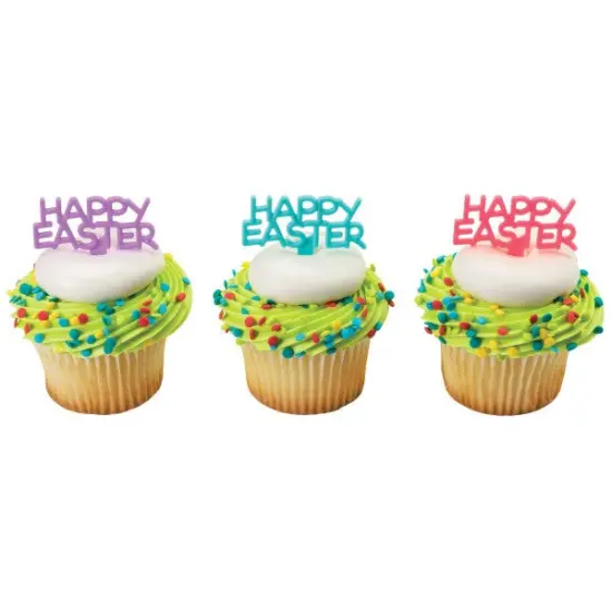 Happy Easter DecoPics&reg; Cupcake Decoration, 12ct {1}